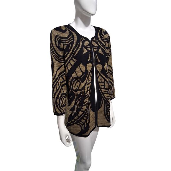 Misook Luxury Women's size Large Old Money Prep Country Club Classic Cardigan - Picture 2 of 13